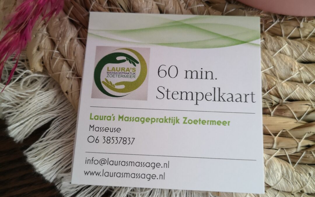 Massage Stempelkaart